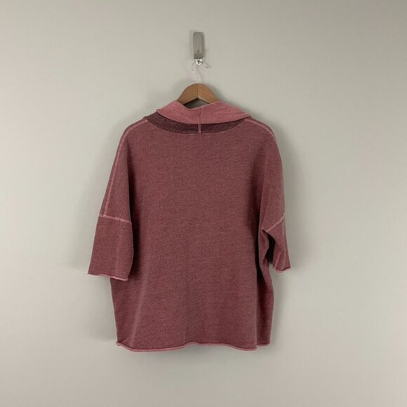 Standard James Perse Melange Crop Funnel Neck Sweatshirt Size 3 (Large) - Picture 2 of 6